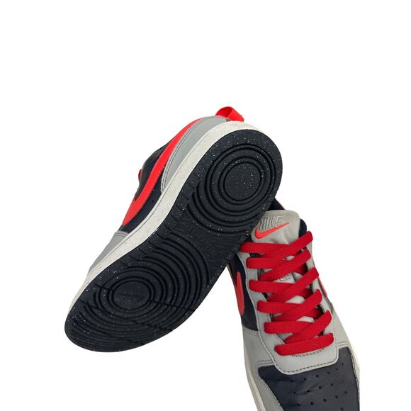 Nike Shoes Court Borough Low Recraft Light Smoke Crimson Sneakers Size Youth 4.5 - Picture 3 of 5